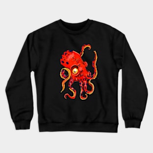 Octopus Kraken Traditional Japanese Deep Sea Squid Crewneck Sweatshirt